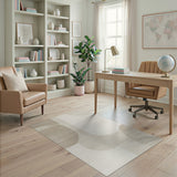 Modern Beige Organic Shapes Area Rug