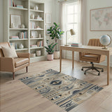 Evil Eye Tribal Geometric Area Rug