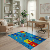 Vibrant Musical Notes Area Rug