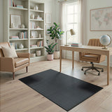Modern Black White Halftone Geometric Rug
