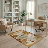 Savanna Deer and Birds Area Rug