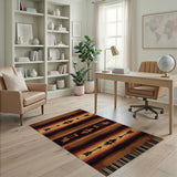 ODIKA Southwest Tribal Arrows Washable Area Rug - Low Pile Non-Slip