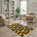 Geometric Modern Modern Geometric Block Area Rug
