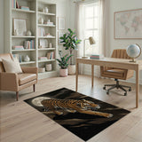 Moonlit Prowling Tiger Area Rug