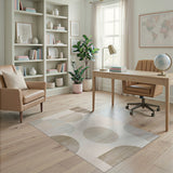 Geometric Modern Modern Abstract Geometric Neutral Area Rug