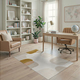 Organic Abstract Beige Neutral Area Rug