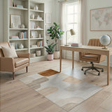 Beige and Neutral Abstract Area Abstract Beige Neutral Organic Shapes Area Rug