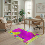 Abstract Area Multi-color and Patterns Vibrant Multi-Color Abstract Area Rug