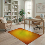 Radiant Sunburst Yellow Area Rug