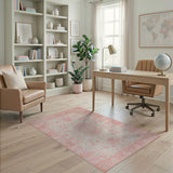 Floral Pink Blush Pink Floral Persian Area Rug