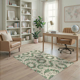 Vintage Holly Wreath Berry Pattern Rug