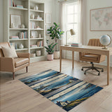 Coastal Cliffside Cottages Area Rug