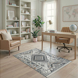 Beige Southwestern Geometric Beige and Neutral Area Rug