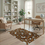 Gold Celtic Knot Pearl Heritage Rug