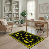Playful Yellow Cats Area Rug