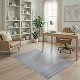 Grey Modern Grey Gradient Stripe Area Rug