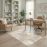 Beige Neutral Abstract Area Rug
