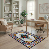 Multi-color and Patterns Ornate Traditional Persian Medallion Rug