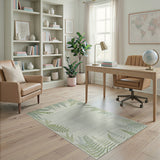 Vintage Fern Border Area Rug