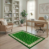 Emerald Shamrock Scatter Area Rug