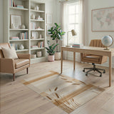 Beige Wheat Stalk Plaid Area Rug