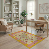 Adorable Pastel Bear Cartoon Area Rug