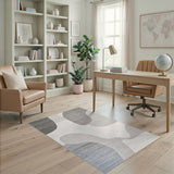 Wave Abstract Area Grey Abstract Wave Area Rug