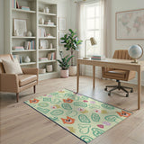 Playful Cartoon Fox and Critter Kids Area Rug