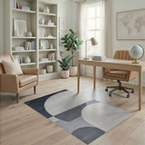 Geometric Modern Grey Modern Grey Abstract Geometric Area Rug