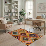 Vibrant Multi-Color Geometric Southwestern Rug