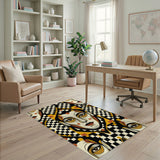 Bold Geometric Mask Area Rug