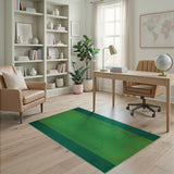 Emerald Green Crocodile Skin Area Rug