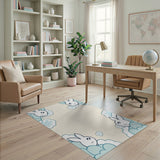 Whimsical Bunny Clouds Kids Area Rug