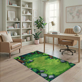 Whimsical Forest Glade Cartoon Area Rug