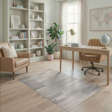 Grey Heritage Tribal Patchwork Area Rug