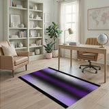 Purple Purple Gradient Stripe Area Rug