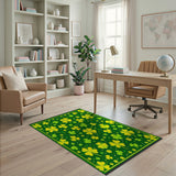 Lucky Shamrock Clover Area Rug