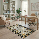 Vintage Butterfly Blossom Area Rug