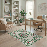 Holly Berry Wreath Area Rug