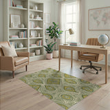 Geometric Modern Beige Geometric Abstract Area Rug