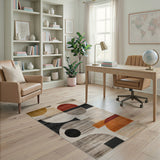 Multi-color and Patterns Modern Geometric Multi-Color Abstract Area Rug