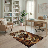 Southwestern Desert Sunburst Rug