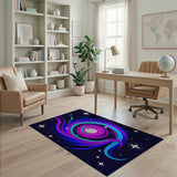 Cosmic Vortex Spiral Area Rug