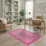 Pink Shag Alphabet Rug for Girls - Fun Kids Play Mat