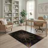 ODIKA Radiant Starburst Geometric Rug