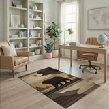 Standing Bear Mountain Landscape Area Rug