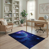 Cosmic Nebula Swirl Area Rug