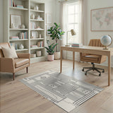 Minimalist Geometric Line Art Area Rug