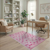 Playful Pink Bows Area Rug