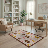 Teddy Bear Alphabet Kids Area Rug